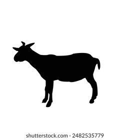 Goat Silhouette Vector EPS 10 File Format