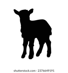 Goat Silhouette. Goat Vector Illustration.