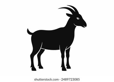 A Goat silhouette vector illustration