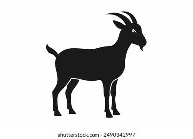 A Goat silhouette vector illustration