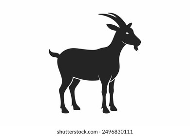 A Goat silhouette vector illustration