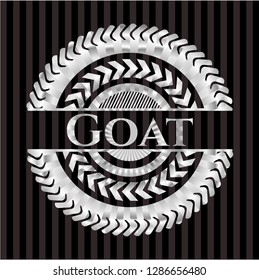 Goat silver shiny emblem