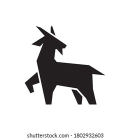 Goat simple logo design template