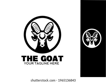 Goat simple logo icon symbol mascot for Brand, company , Business, Banners, Poster, paper, cover,  background and wallpaper. 