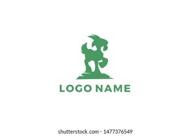 Goat Simple Logo Premium Template Design