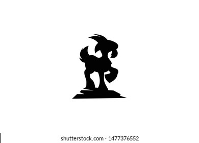 Goat Simple Logo Premium Template Design