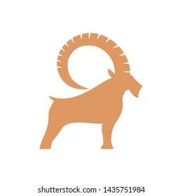 Goat Simple Logo Template