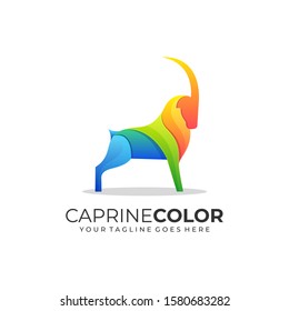 Goat Standing Illustration Vector Template. Suitable for Creative Industry, Multimedia, entertainment, Educations, Shop, and any related business.