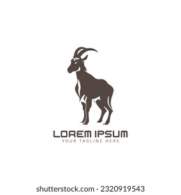 Goat standing logo icon vector design illustrator design Creative Goat logo design goat icon modern company logo