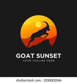 Logo-Design für Gourmet-Sonnenuntergänge, Vektorgrafik