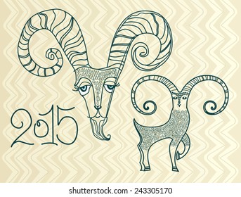 Goat - the symbol of 2015.