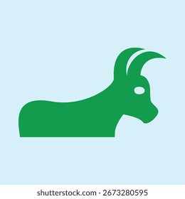 Goat symbol artwork trendy useful vector Illustration design seemly colorful background.eps