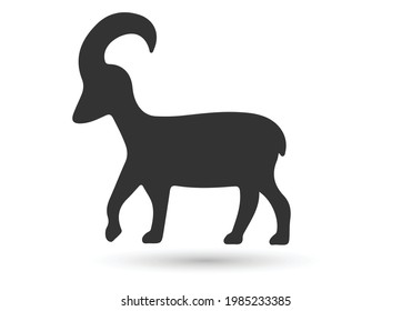 goat symbol vector icon sign