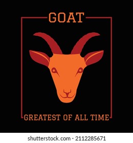 Goat T Shirt Design And Vector Illustration. 