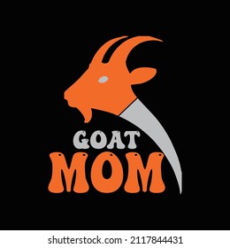 Goat T Shirt Design And Vector Illustration. 