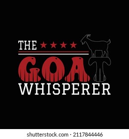 Goat T Shirt Design And Vector Illustration. 