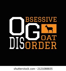 Goat T Shirt Design And Vector Illustration. 