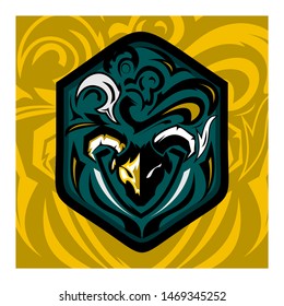 goat with tattoo effect concept
