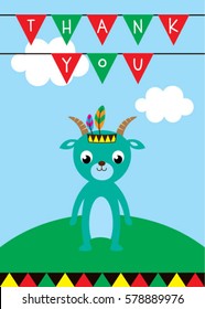 goat thank you card