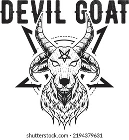 Goat Typography T Shirt Design