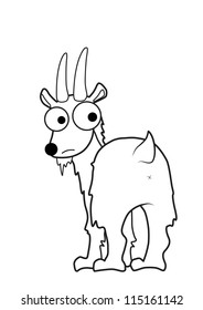 Goat vector cartoon