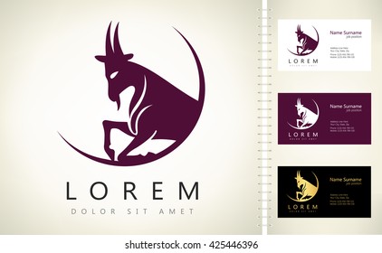  Goat Vector Design - vector logo