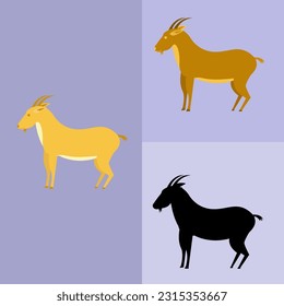 Goat vector design, perfect for wildlife themed designs