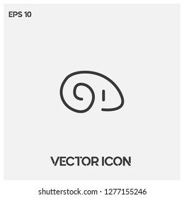 Goat vector icon illustration.Flat goat logo design.Premium quality.