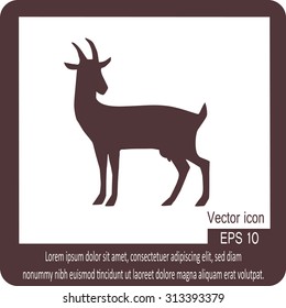 Goat. Vector illustration