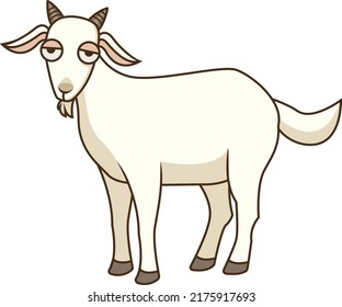
goat vector illustration animal farm