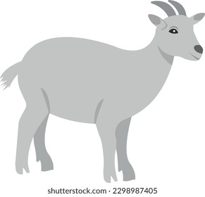 goat Vector illustration on a transparent background. Premium quality symbols.  Icons for concept and graphic design.