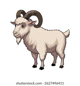 goat vector illustration on white background