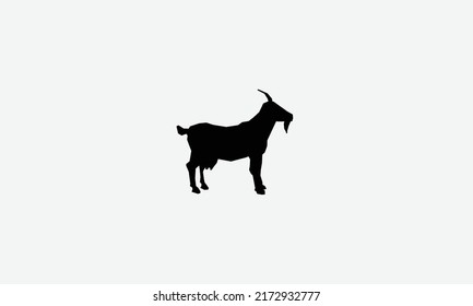 Goat vector logo design template