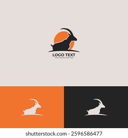 Goat vector Logo design template