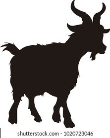 Goat vector silhouette