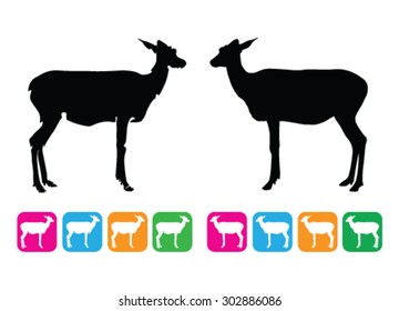 goat vector silhouette