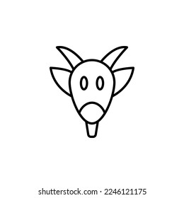 goat vector for website symbol icon presentation