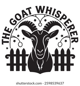 GOAT WHISPERER graphic design for Goat lovers