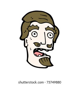goatee beard head cartoon