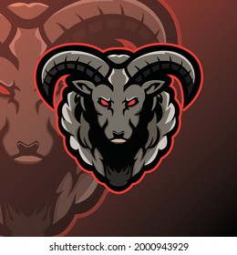goatlambramsheep esport gaming mascot logo