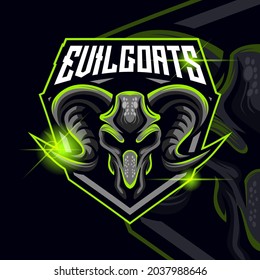 Goats E-sport Logo Template Design template