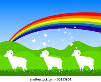goats on field