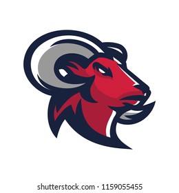 Goat/sheep/lamb/ram Esport Gaming Mascot Logo Template