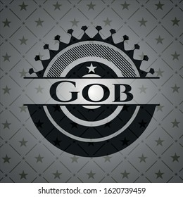Gob black emblem. Vector Illustration. Detailed.
