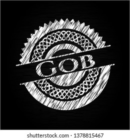 Gob chalkboard emblem
