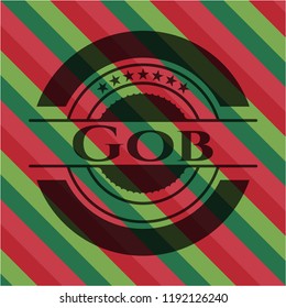Gob christmas badge background.