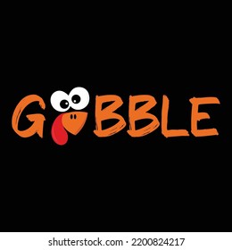 Goboldes Funny Thanksgiving Türkei Gesichtsgrafik