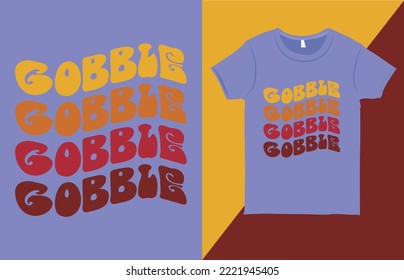 Gobble Typography T-shirt Design Template