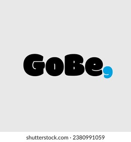 Gobe Brand name vector illustration monogram.