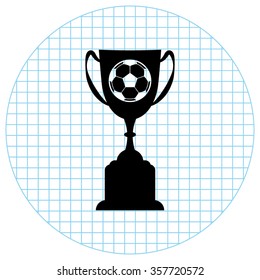 Goblet  - black vector icon